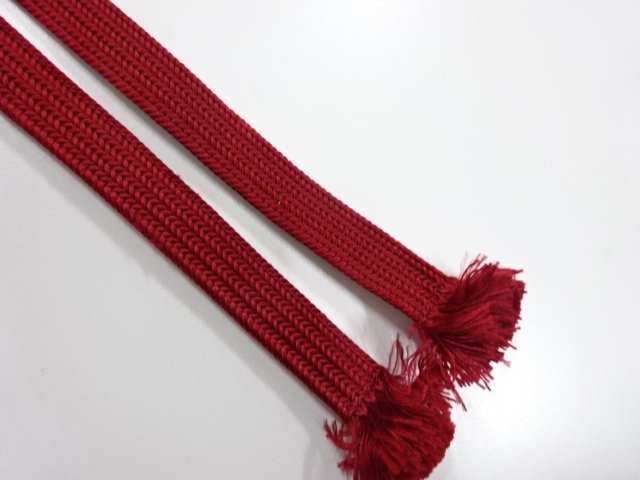  アンティーク　正絹　帯留め用　手組四分紐